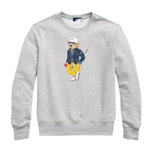 2024 neue Stil S Hoodies Druck Mann Lose Rundhals Plüsch Lange-Ärmeln Pullover Polos Shirt T-Shirt Cartoon Bär maglione Pullover 32