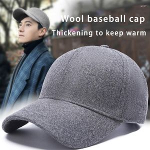 Ball Caps Men Winool Fel Feel Baseball unisex gęstość ciepła kapelusz na zewnątrz dla kobiet solidne ciężarówek czapki tato snapback czapka