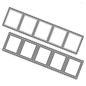 Garrafas de armazenamento 2 pçs pasta de gravação casa diy selo molde de aço carbono ferramentas selos cartão fazendo selo de metal artesanato