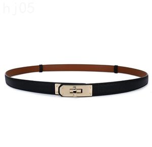 1.8cm designer belts for women narrow cinto luxury belt metal mini buckle ceinture homme mens leather belt fashion popular trendy simple black