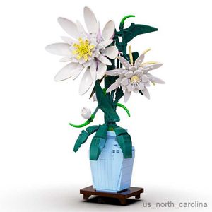 Blocos 2023 diy epiphyllum arranjo flor romântico árvore casa montagem blocos de construção clássico modelo conjuntos criança r230907