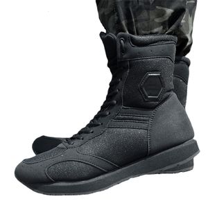 Botas masculinas militares ao ar livre deserto combate tático botas de cano médio homens neve tático caminhadas botas ultra-leves caminhadas combate tornozelo botas 230907