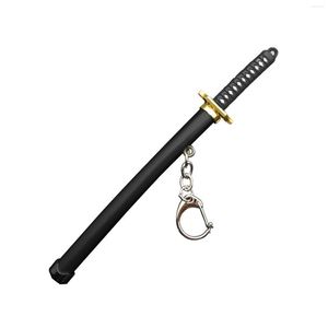 Keychains Women Men Collection med Scabbard Sword Keychain Cosplay Roronoa Zoro mode Portable Key Ring Gift 3D Model Zink Eloy