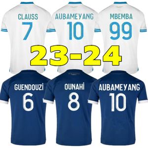 23 24 camisas de futebol 2023 2024 MBEMBA maillot pé CUISANCE GUENDOUZI NDIAYE CLAUSS VITINHA camisas de futebol homens crianças VERETOUT sob NUNO HARIT