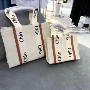 Tasarımcı Çanta Kadın Çanta Odun Tote Alışveriş Çantası Çanta Yüksek Naylon Hobo Moda Keten Büyük Plaj Çantası Lüks Tasarımcı Seyahat Crossbody Çanta Cüzdan ABCD Mektup Çanta