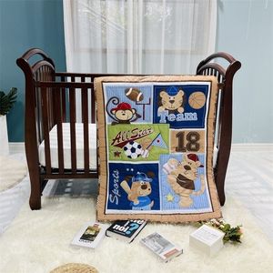 Täcken mycket cheep hög kvalitet till försäljning baby täcke/tröstare/täcke filt söt tecknad design varm född spädbarn madrass 230906