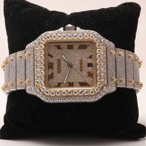Wristwatch 2023 new arrival brand iced out high quality luxury gold sier original customized hip hop men Diam ond 0IG405FSQL7X
