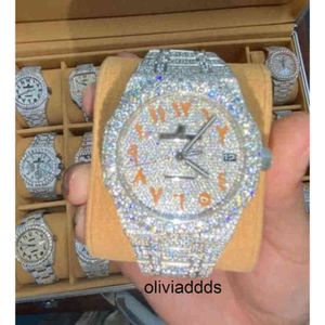 0Y1X CASHJIN Icedout Watch Men Luxury Wrist Watch Bling Iced Out VVS Moissanit Diamond WatchQZHVGRVM9CVD