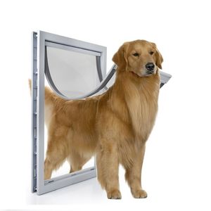 Andra hundförsörjningar Petdörr för dörrar av hög kvalitet ABS Flame PVC Ange yttre klaff Anti Raining Cover Isolated Cold Weather 230906