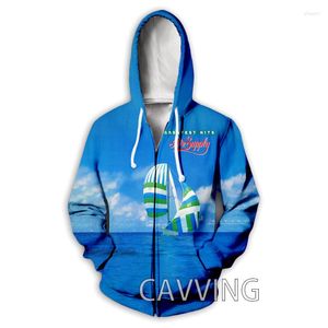 Men's Hoodies Fashion 3D Print Air Supply Band Zipper Hoodie Zip Up Hooded Sweatshirt Harajuku Hip Hop