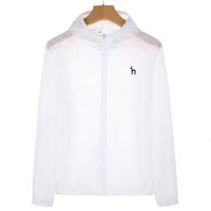 Kurtki golfowe Hazzys Męskie Ultra-Light Windbreaker Jackets Golf Szybka sucha skóra płaszcz przeciwsłoneczny Wodoodporny UV Kobiety cienkie zużycie pary s-4xl 230907