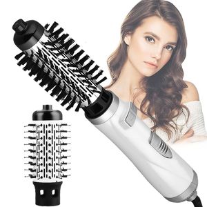 Hair Dryers 2 In 1 Dryer Brush Rotating Negative Ion Blower Ceramic Curler Volumizer Electric Air Styler 230906