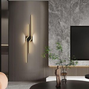 Vägglampa Lång strip design LED för gång i sängen Bord sovrum garderober inomhus belysning dekor sconces fixturer de de