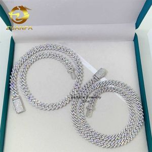 Hot Selling Fashion Cuban Chain Necklace Armband 8mm 10mm 13mm Silver 925 Moissanite Cuban Link Chain VJCLV