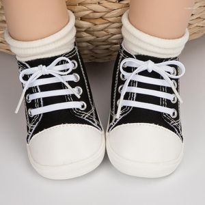 Pierwsze spacerykery dzieci Born Buty Baby dziewczyna unisex niemowlę stały kolor płótno miękka gumowa koronkowa szopka maluch