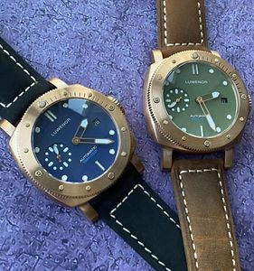 Zegarwatches Mężczyzn Automatyczne zegarek luksusowe zegarki wojskowe mechaniczne zegarek Sapphire100m Wodoodporne Luminous Crown Guard Sea Gull