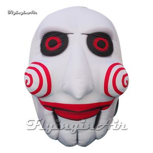 Horrible Halloween Mask Giant Flatable Clown Head Saw Movie Character Model for Party Scene Decoration