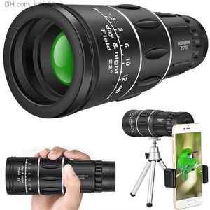 Telescopes For Camping Super Spotting Zoom Sight Range Scope Fishing Telescope Monocular Long 16x52 Monocular Powerful Optical Q230907