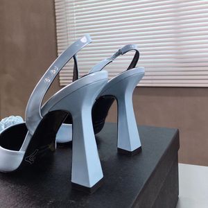 Designer High Heels Womens Shoes Leather Nya High Heels Wedding Party Shoes High Sensibility Lace-Up Side Air Shoes for Women