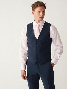 Men's Vests Vest Male V Neck Sleeveless Straight Regular Fit Elegant Suit With Pockets Suitable For Business Casual Wedding Dresses