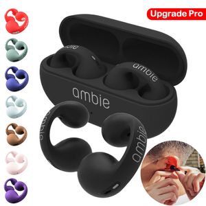 Pro Ambie Sound Earcuffs Upgrade Earring Wireless Bluetooth Earphones TWS Ear Hook Headset Sport Earbuds