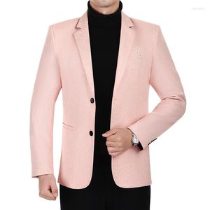 Herrdräkter högkvalitativa blazer brittisk stil avancerad enkel affär casual elegant modejobbintervju gentleman smal kostym jacka jacka