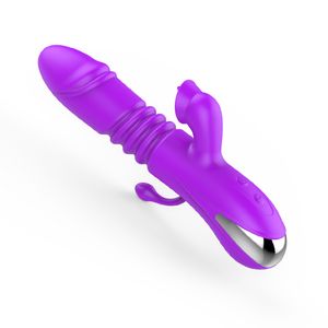 Nowy silikonowa ładowanie ogrzewania pręta teleskopowa kobiety masturbacja język lizanie wibratorów dla dorosłych zabawki hurtowe