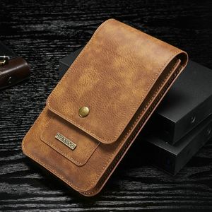 Taille Taschen Männer Universal PU Leder Tasche Gürtel Clip Holster Fanny Pack Langlebige Outdoor Handy Tasche 230906