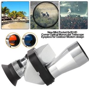 Telescope justerbar HD Mini Pocket 8 x 20 Portabla monokulärer med låg ljus natt för utomhussport Hiki Y3J5