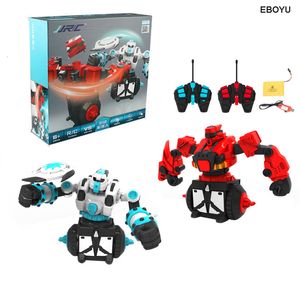 ElectricRc Hayvanlar 333VS07 RC Battle Robot Uzaktan Kumanda Boks ve Dövüş Robotları 2PCS 230906 dahil