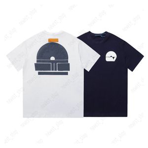 デザイナーメンズTシャツTシャツドレスTシャツシャツカジュアルコットン3Dマシンプリントネイビーブルースリムフィットジオメトリレターティートップ