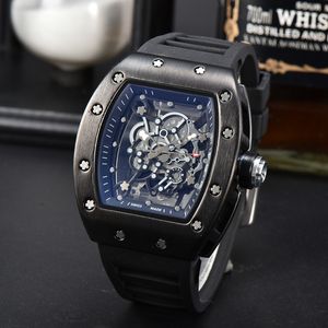 Orologi da polso Richar per uomo 2023 Orologi da uomo Orologio al quarzo a tre aghi Orologio cronografo di marca di lusso di alta qualità Cintura in gomma Regali di moda RRM serie uno