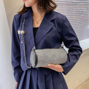 Abendtaschen Frauen Handtasche Kette Schulter Messenger Bag Diamant Umhängetasche für hochwertiges PU-Leder