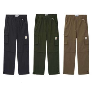 Pantaloncini da uomo 2023 Estate Nuova moda Carhart B01 Pantaloni cargo staccabili per la linea principale Doppio ginocchio Tuta da lavoro Canvas Uomo Tempo libero design066ess