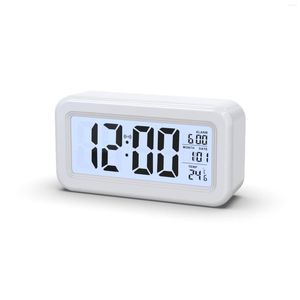 Zegary ścienne 20pcs Prywatny model minimalistyczny alarm zegara LCD Lazy Osoba śpiąca cichy prezent elektroniczny