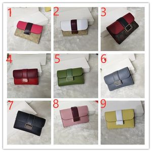 Medium Grace Wallet Lady Short Leather Clear and Colorful, Sweet and Cute Storage Coin Card Plånbok