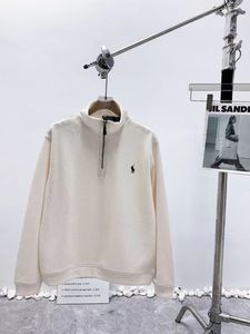 Designer ralphe laurenxe hoodie rl hoodie ralphe laurenen tröja män luvtröja polos laurens hoodie sång ärm halv blixtlås stickad häst män kvinna 556