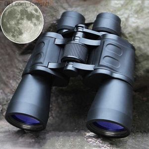 Telescopes Powerful Military Binoculars 10000M High Clarity Optical Glass Hd Binocular Telescope Low Light Night Vision For Outdoor Hunting Q230907