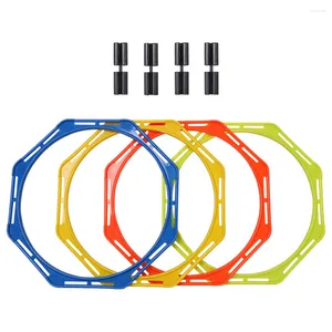 Аксессуары 4 шт. футбольный тренировочный круг круги на ловкость кольца футбольные баскетбольные мячи уличные портативные скорости упражнения для взрослых