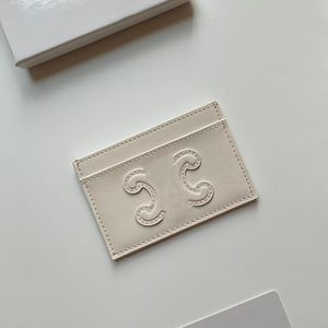 Designer Card Holder for Woman Coin Pocket Fresh Pink Blue Genuine Leather Ladies Mini Wallets