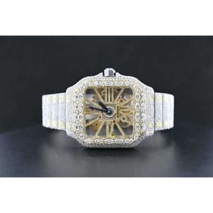 مصنع مخصص تمريرة TT Iced Out VVS Moissanite Diamond Watch Women Hip Hop DeSpgeQy