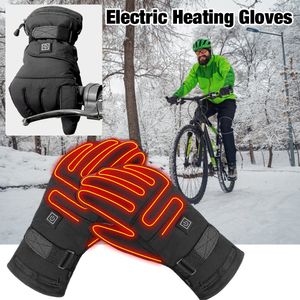 5本の指の手袋加熱手袋3.7V充電式バッテリー駆動電動釣りスキーサイクリングのための釣りのための暖かいハンドウォーマー230906