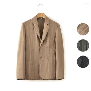 Men's Suits Trendy Loose Linen Coat For Business Casual Attire -98% - Arrival!