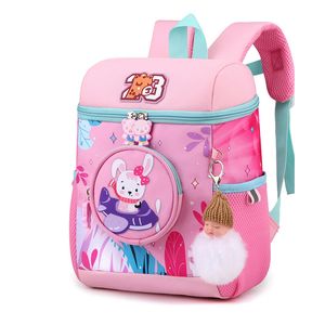 Backpacks Kindergarten Backpack School Bags For Girls Baby Princess Rabbit Satchel Waterproof Bag Orthopedic Boys Fashion Backpack 230906