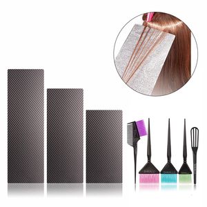 Connectors Hairdresser Dyeing Tool Set Highlighting Aluminum Foil Board Hair Salon Accessories 3Piece 230906