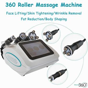 Fornecimento de fábrica Máquina de redução de gordura RF 360 Rotação LED Rolo de massagem Perda de peso Contorno corporal Radiofrequência Levantamento de pele Redutor de queixo duplo