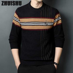 Men's Sweaters Autumn And Winter New Round Neck Sweater Men's Casual Pullover Sweaters Ropa Hombre Clothing Knit Pull Roupas Masculinas Clothes T230907
