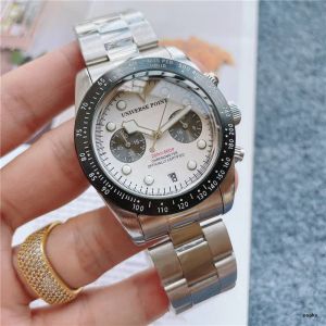 2022 New Men's Watch Fashion Luxury Business Quartz Watch Solid Steel Band Multifunctional Calendar Chronograph