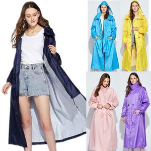 Yağmurluklar Uzun Erkekler Kadın Su Geçirmez Kadınlar Nefes Alabası Yağmur Ceket Ceketi Chubasquero Mujer Gizli Kaput