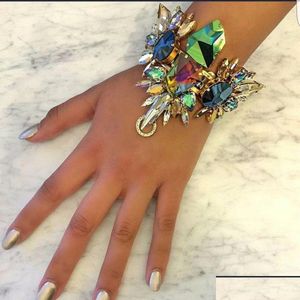 Anklets Australia Beach Resort Luxury Y Crystal Ankle Sandaler Womens Bohemian Blue Glass Armband Juran Fashion Jewelry 230512 Drop de Dhdq6